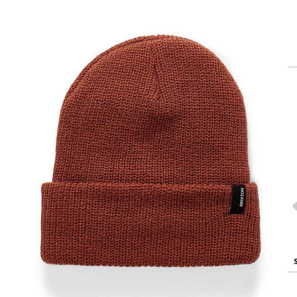 Brixton unisex brown Heist tuque hat beanie NWT - Picture 1 of 8